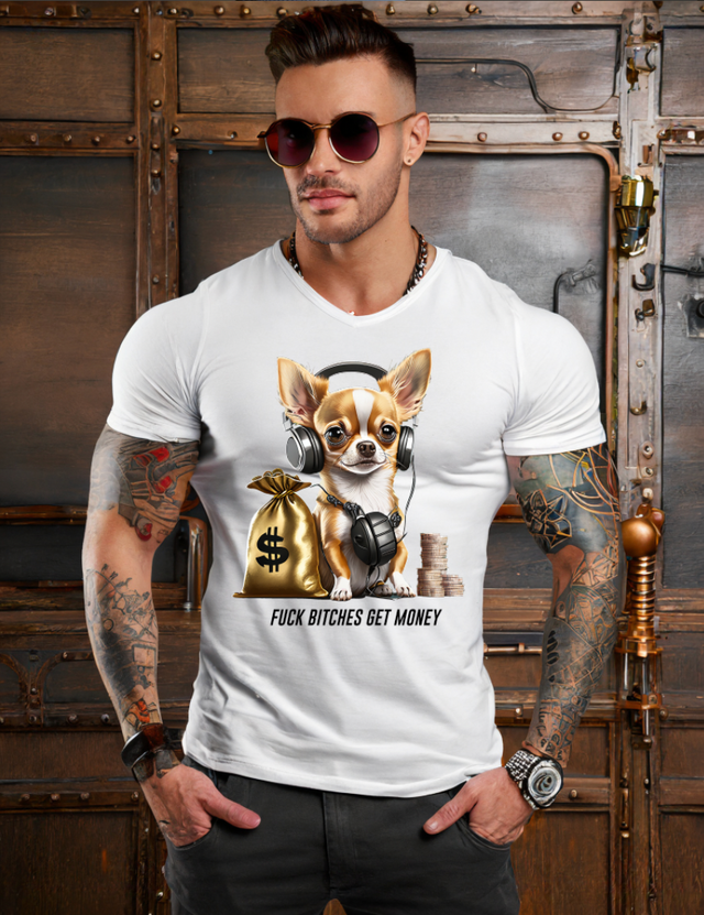 Camisetas exclusivas de Chihuahua Bitches Get Money | Grooveman Music