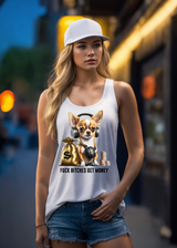 Chihuahua Fuck Bitches Get Money Tank Top | Grooveman Music