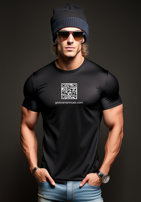 Black Collection QR Code Exclusive T-Shirts | Grooveman Music