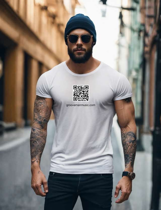 Black Collection QR Code Exclusive T-Shirts | Grooveman Music