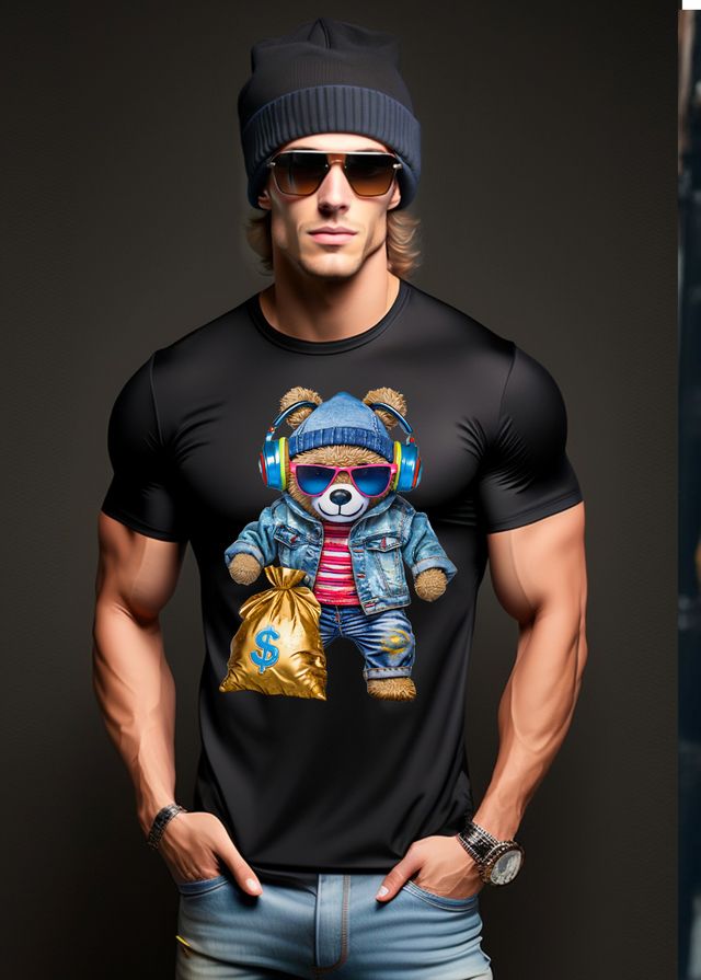 Camisetas exclusivas de Teddy con bolsa de dinero | Grooveman Music