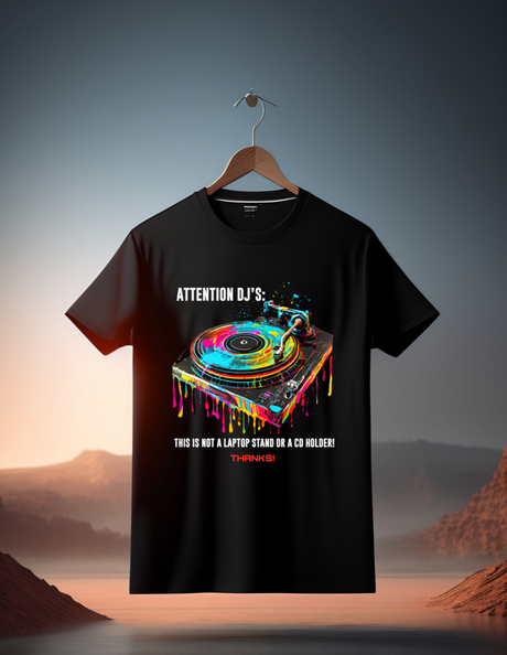 Camisetas exclusivas de Turntable Attention DJ | Grooveman Music