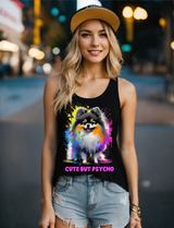 Camiseta sin mangas con el adorable pero psicópata Pomerania | Grooveman Music