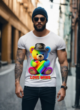 Teddy Love Wins Rainbow T-Shirts | Grooveman Music