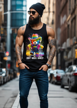 Camiseta sin mangas con el mensaje "Teddy Don't Walk". Baila | Grooveman Music