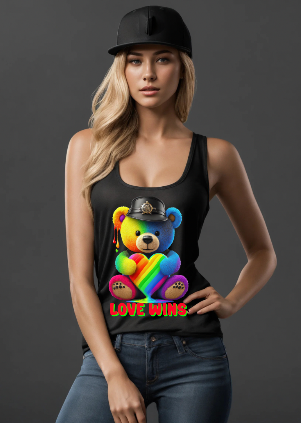 Teddy Love gana camiseta sin mangas arcoíris | Grooveman Music