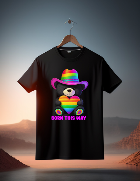 Camisetas arcoíris de Teddy Born This Way | Grooveman Music