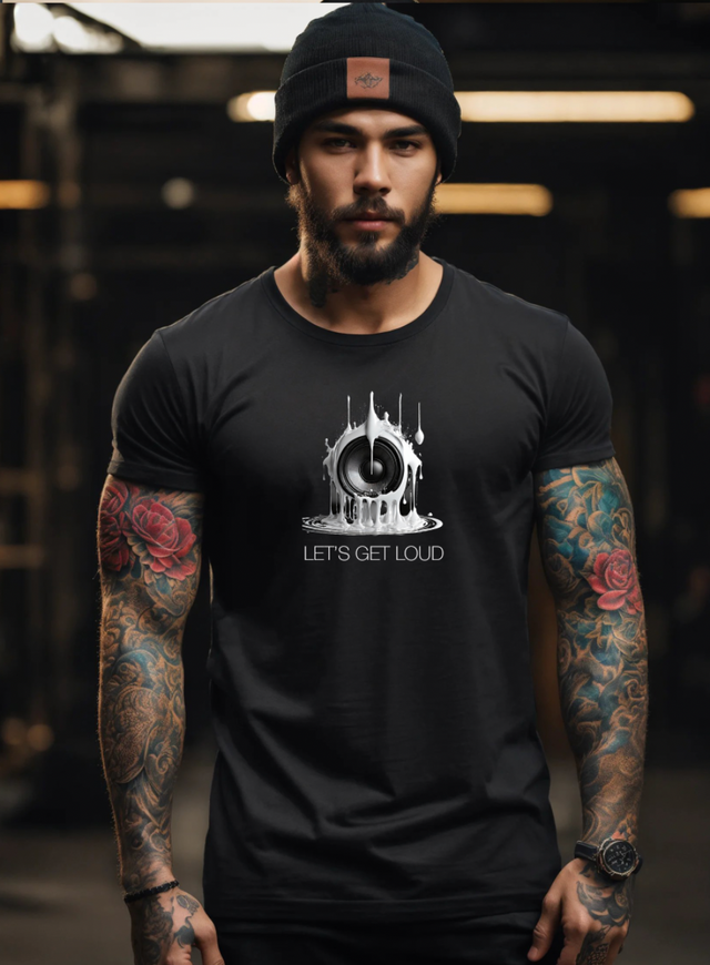 Camisetas exclusivas de la colección Speaker Get Loud Black | Grooveman Music