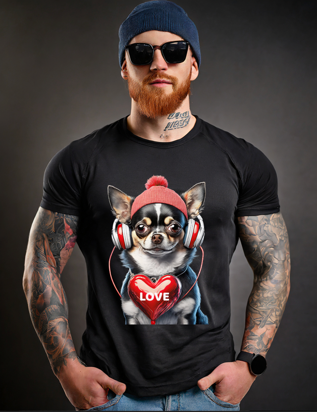 Camisetas exclusivas de Chihuahua Love Art | Grooveman Music