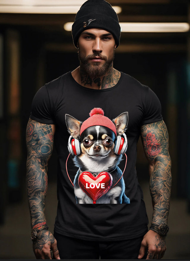 Camisetas exclusivas de Chihuahua Love Art | Grooveman Music