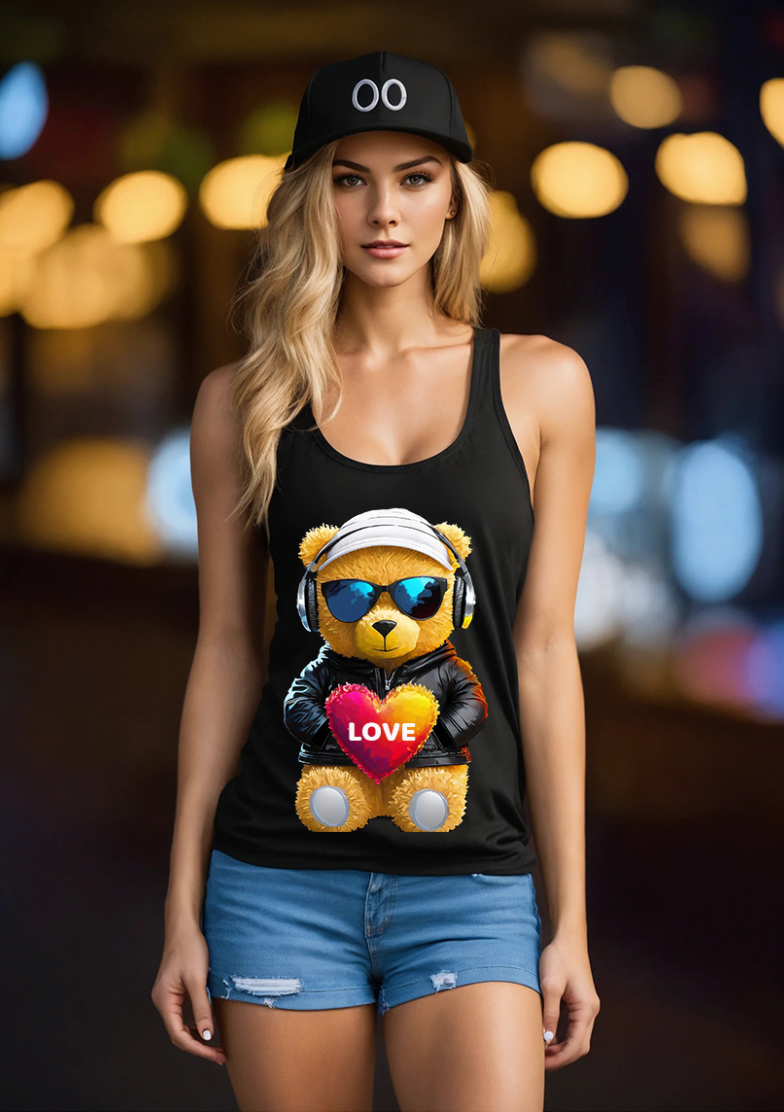 Teddy Love Art Exclusive Tank Top | Grooveman Music