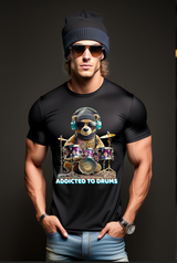 Teddy Addicted to Drums Art Exclusive T-Shirts | Grooveman Music