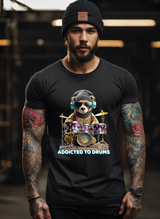 Camisetas exclusivas de arte de Teddy Addicted to Drums | Grooveman Music