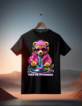 Camisetas exclusivas con el logo de Teddy DJ Fuck me I'm Famous | Grooveman Music