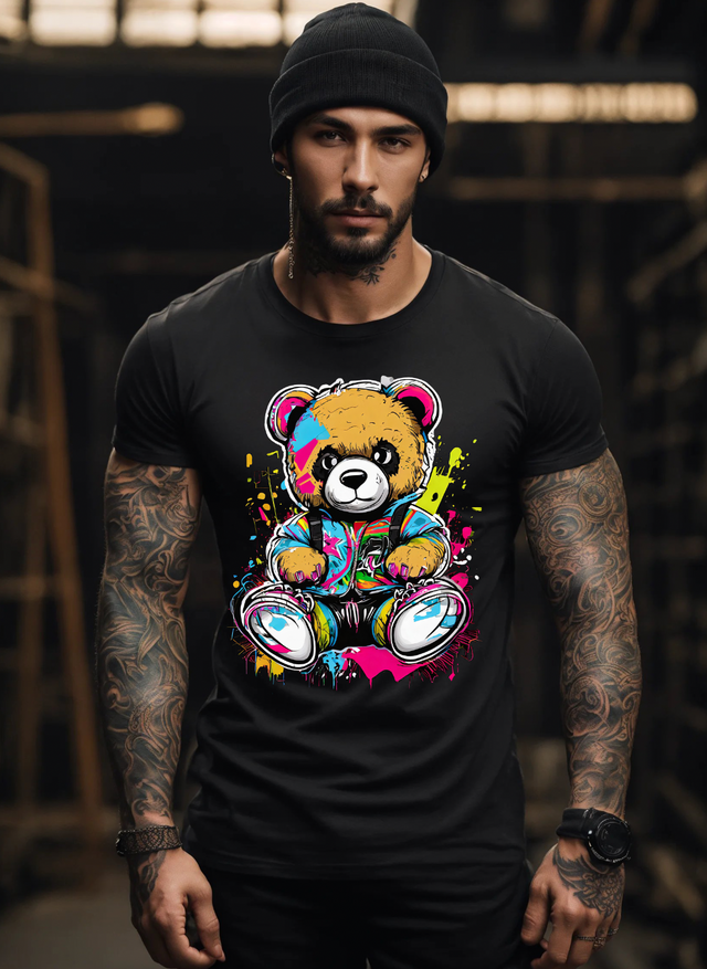 Camisetas exclusivas con el arte del grafiti de Teddy | Grooveman Music