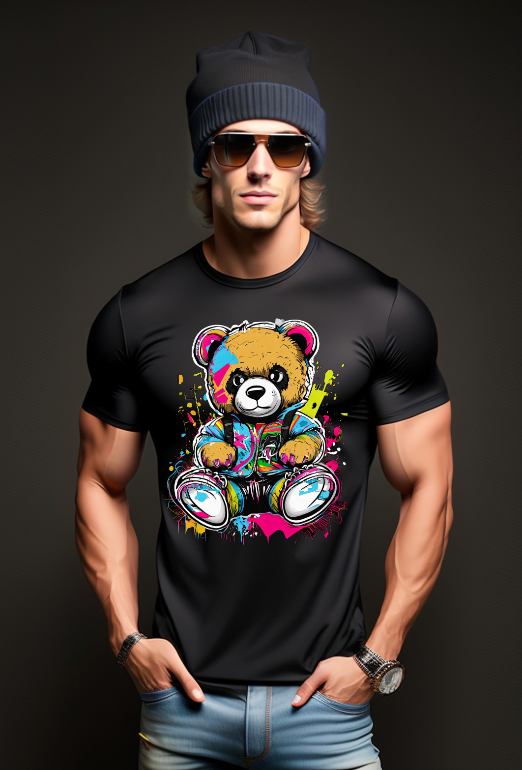 Teddy Graffiti Art Exclusive T-Shirts | Grooveman Music