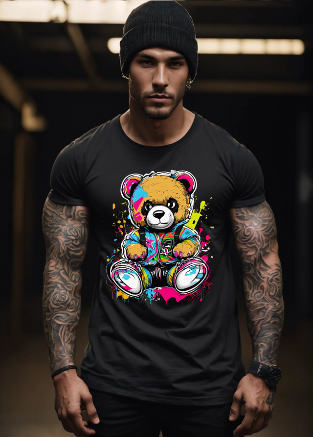 Camisetas exclusivas con el arte del grafiti de Teddy | Grooveman Music