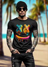 Camisetas exclusivas con arte de caras felices | Grooveman Music