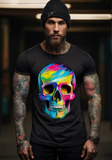 Camisetas exclusivas con diseño de calaveras de neón de colores | Grooveman Music