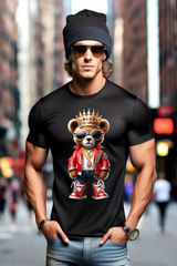 Camisetas exclusivas con arte rojo de Teddy King | Grooveman Music