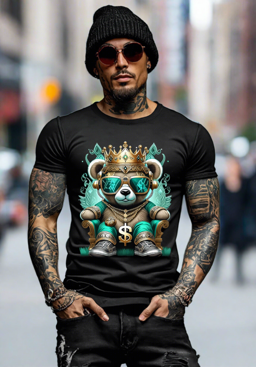 Camisetas exclusivas de Teddy King Mint Art | Grooveman Music