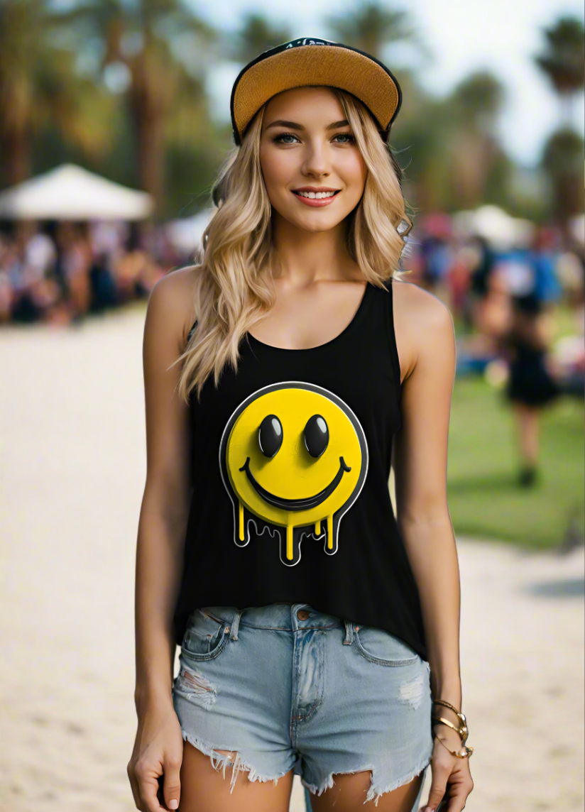 Camiseta sin mangas exclusiva Smile Melted Art | Grooveman Music