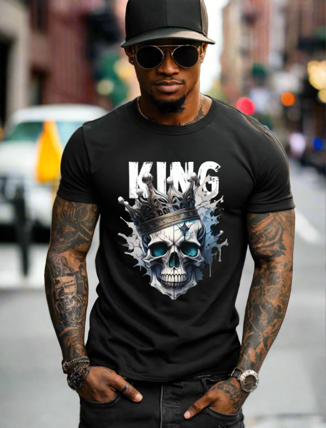 Skull King Art Exclusive T-Shirts | Grooveman Music