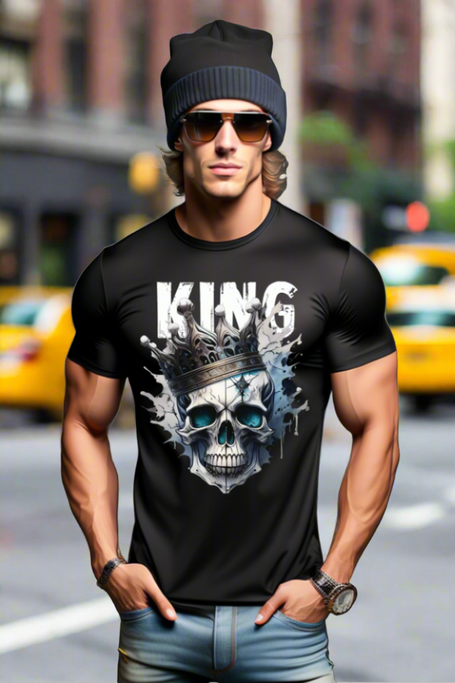 Skull King Art Exclusive T-Shirts | Grooveman Music