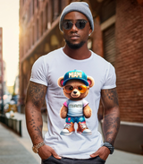 Teddy Miami Art White Collection T-Shirt - Unique and Exclusive Design | Grooveman Music TM"