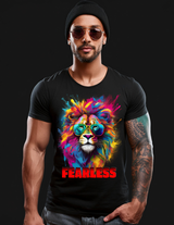 Lion Fearless Art Exclusive T-Shirts | Grooveman Music TM