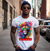 Lion Fearless Art Exclusive T-Shirts | Grooveman Music TM