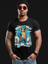 Rhinestones T Shirt Teddy Blue Car Exclusive | Grooveman Music TM