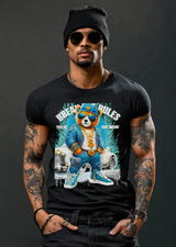 Rhinestones T Shirt Teddy Blue Car Exclusive | Grooveman Music TM