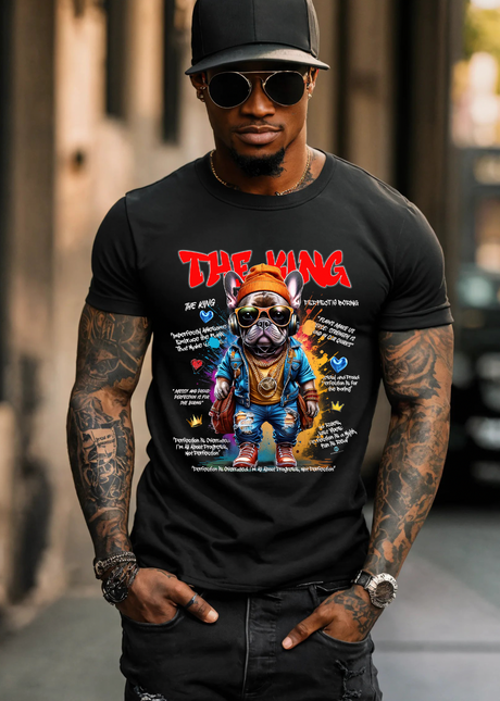 Frenchie The King Art T-Shirts | GM Trademark