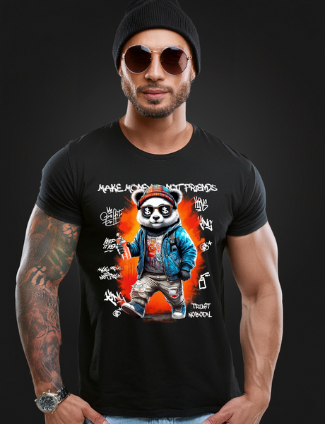 Panda Make Money Art T-Shirts | GM Trademark