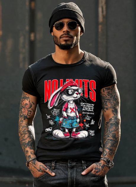 Bunny No Limits Art T-Shirts | GM Trademark