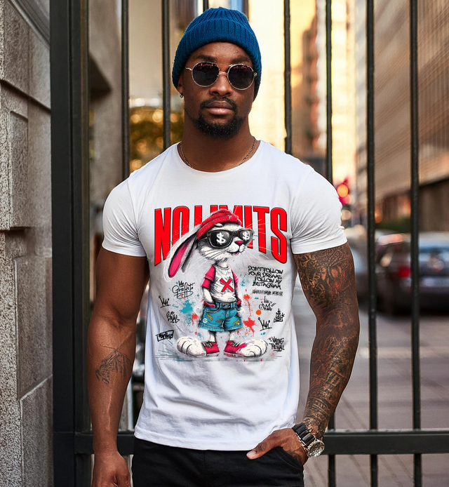 Bunny No Limits Art T-Shirts | GM Trademark