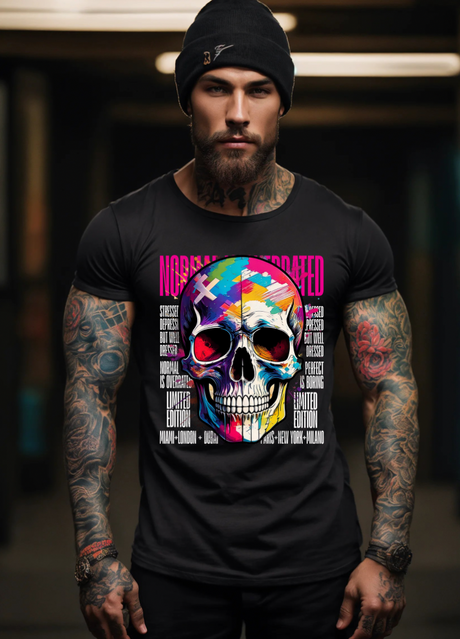 Skull Normal is Overrated Art T-Shirts | GM Trademark