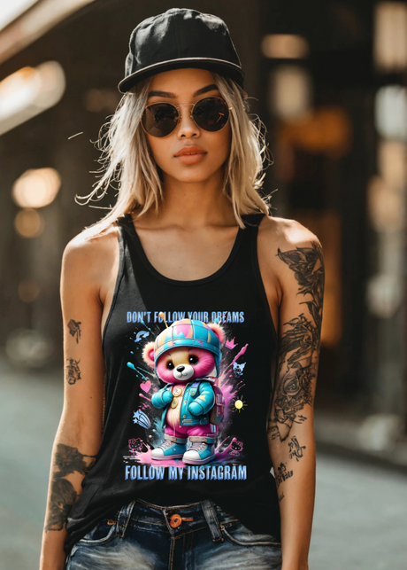 Teddy Don't Follow Your Dreams Art Tank Top | GM TM