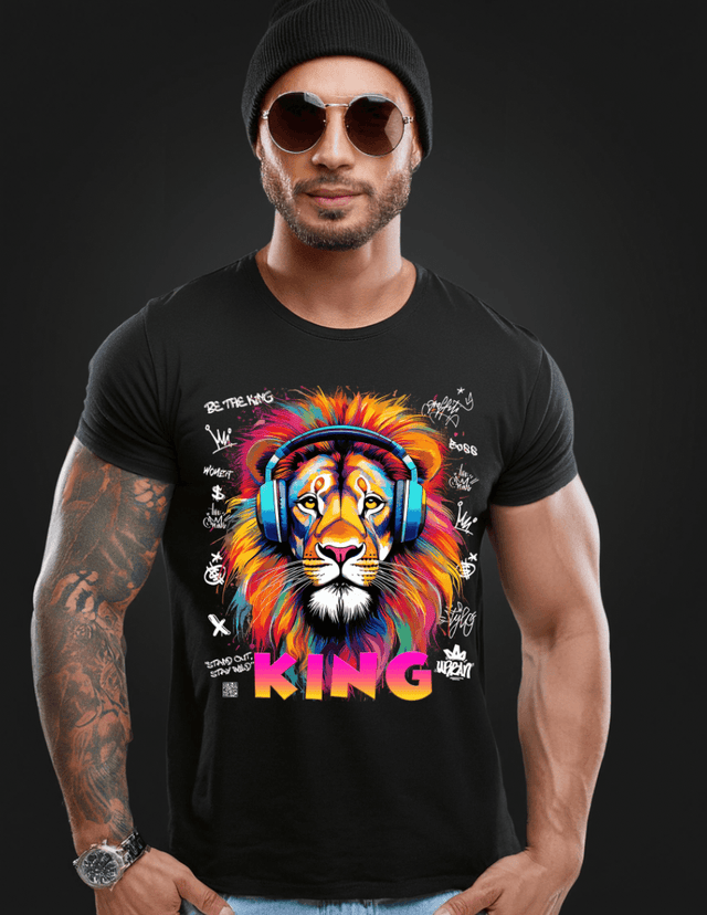 Lion King Colorful Art T-Shirts | GM Trademark