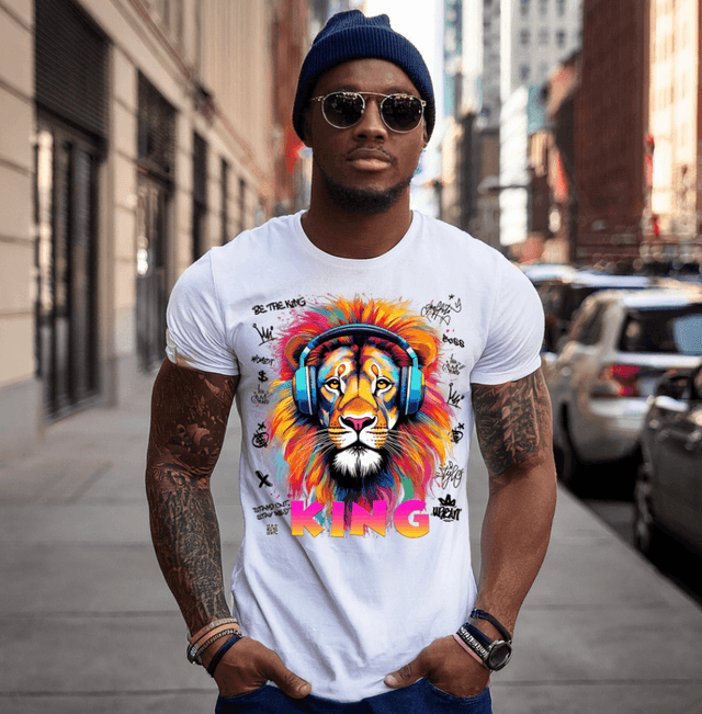 Lion King Colorful Art T-Shirts | GM Trademark