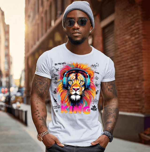 Lion King Colorful Art T-Shirts | GM Trademark