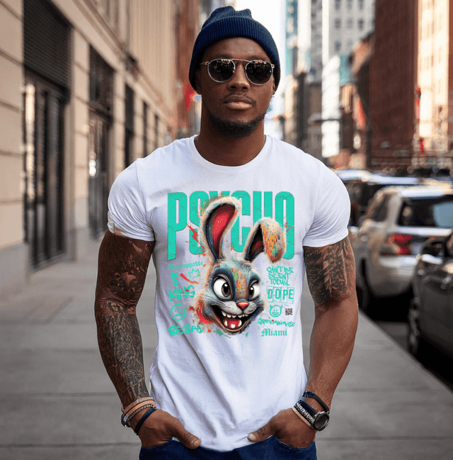 Bunny Be Bad Art T-Shirts | GM Trademark