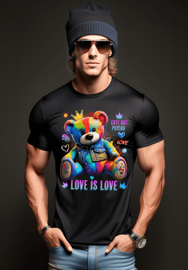 Teddy Love is Love Art T-Shirts | GM Trademark