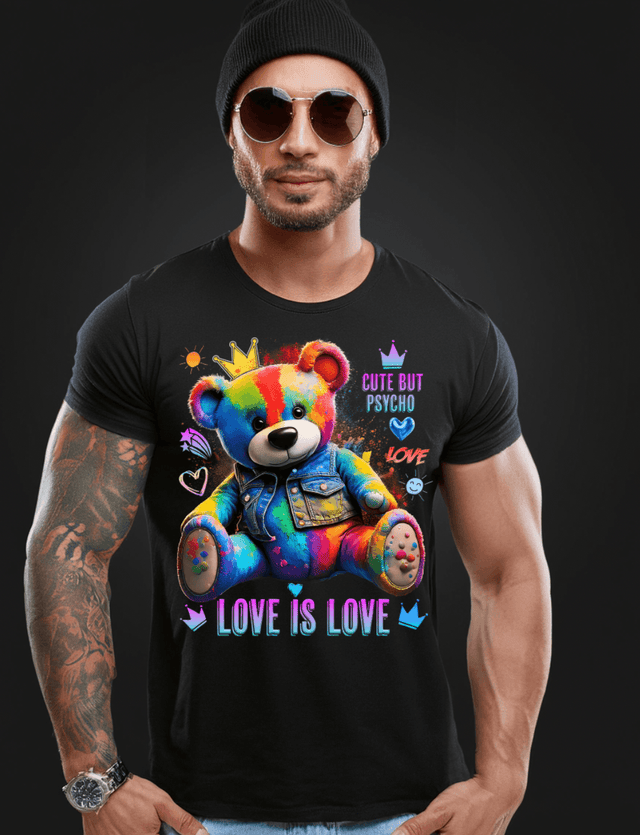 Teddy Love is Love Art T-Shirts | GM Trademark