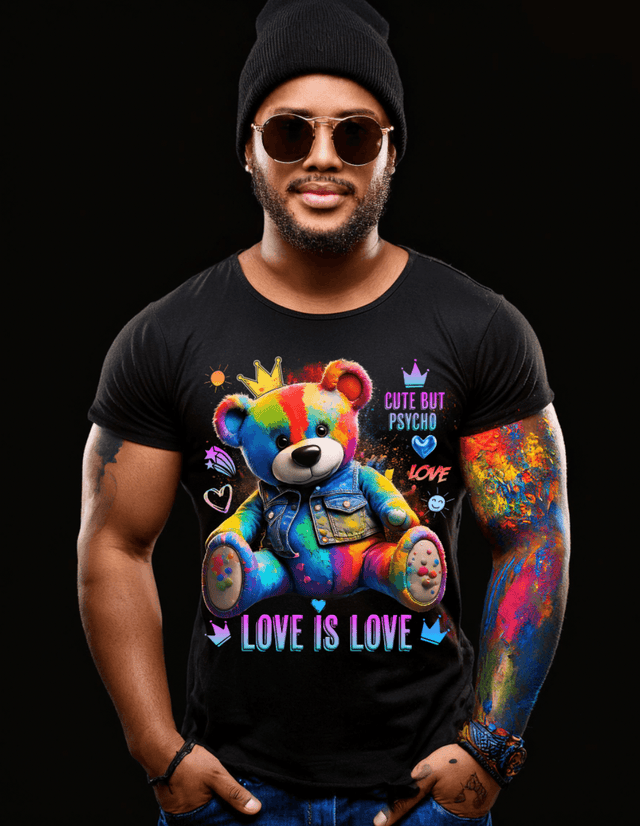 Teddy Love is Love Art T-Shirts | GM Trademark