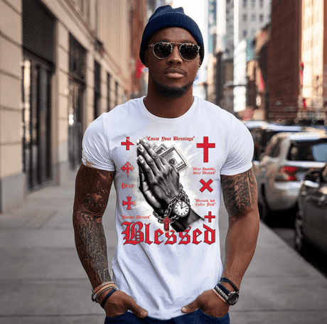 Hands Pray Forever Blessed Art Exclusive T-Shirts | GM TM