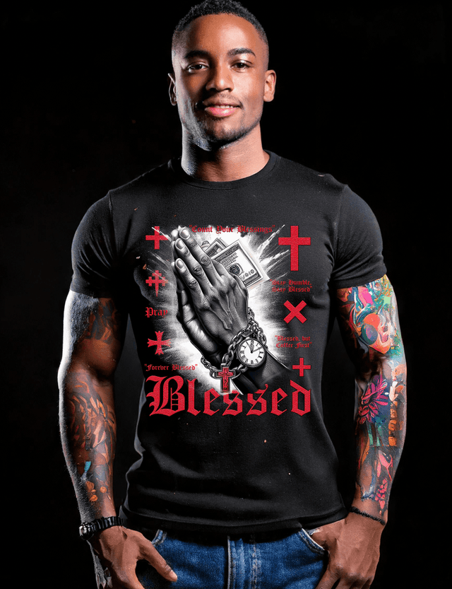 Hands Pray Forever Blessed Art Exclusive T-Shirts | GM TM