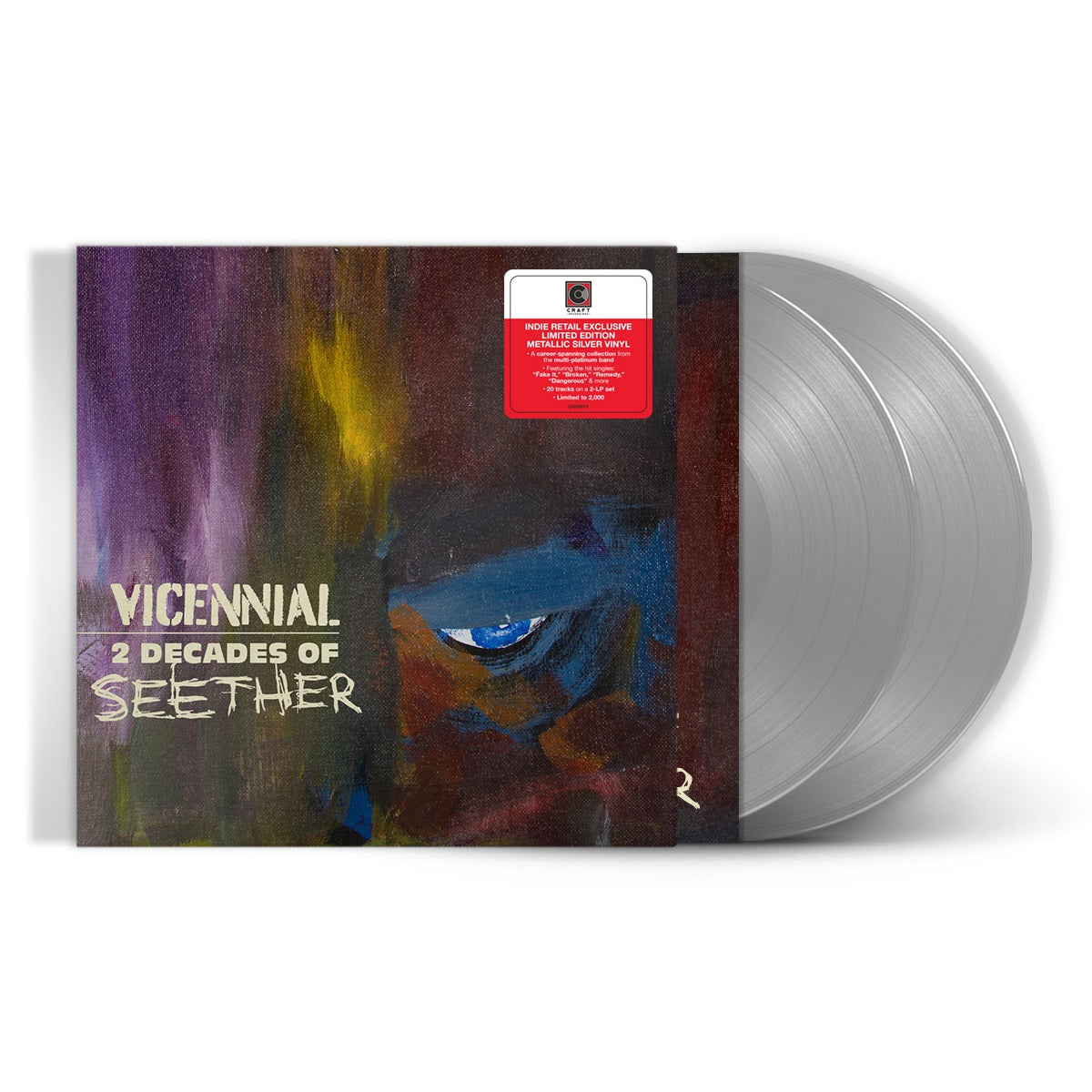 Seether - Vicennial - 2 Decades Of Seether [Metallic Silver 2 LP] [Vinyl]