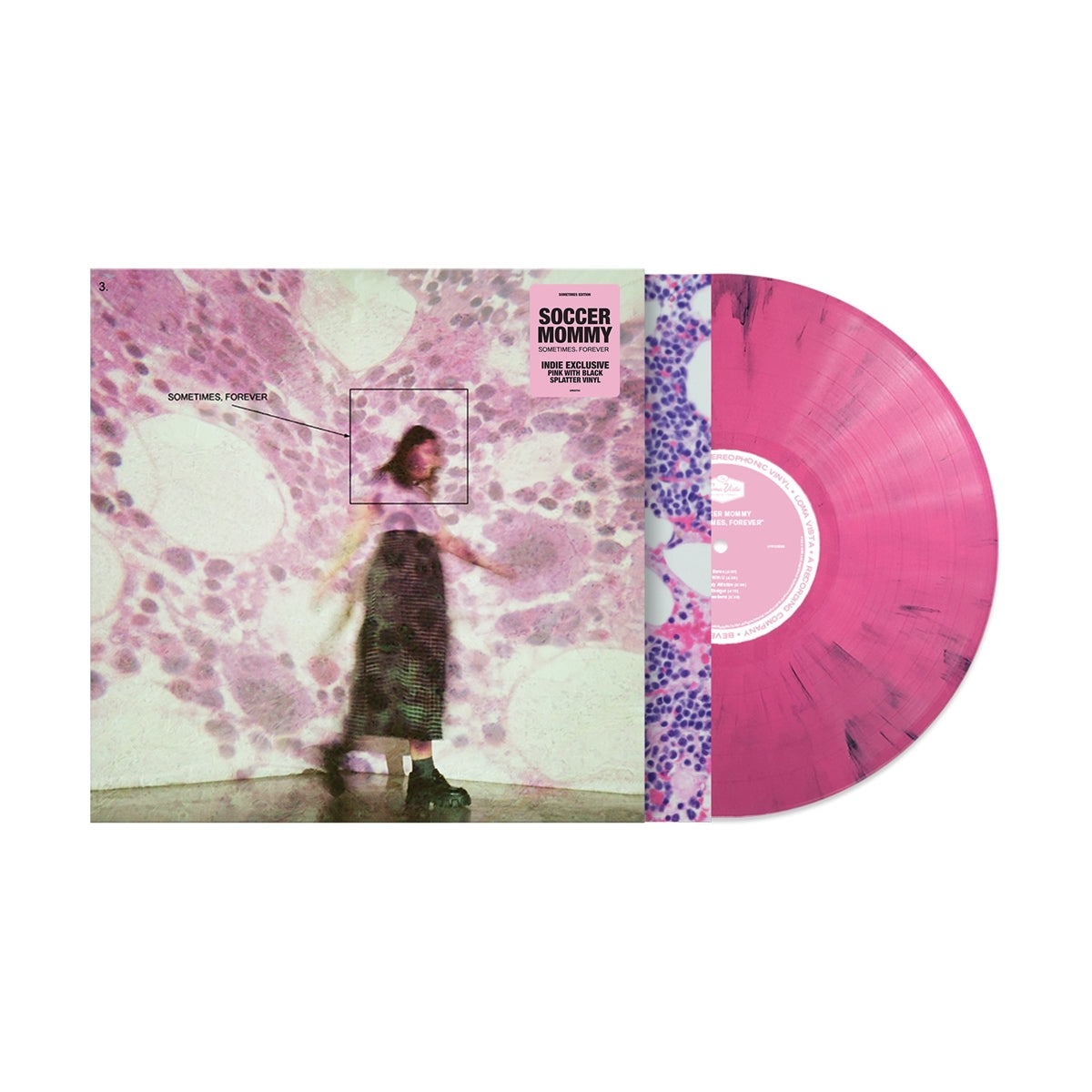 Soccer Mommy - Sometimes, Forever (Colored Vinyl, Pink, Black, Limited Edition, Indie Exclusive) [Vinyl] - Paladin Vinyl